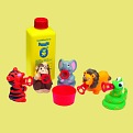 Bubbelix "A dzsungel világa" Mini szappanbuborékfújó,